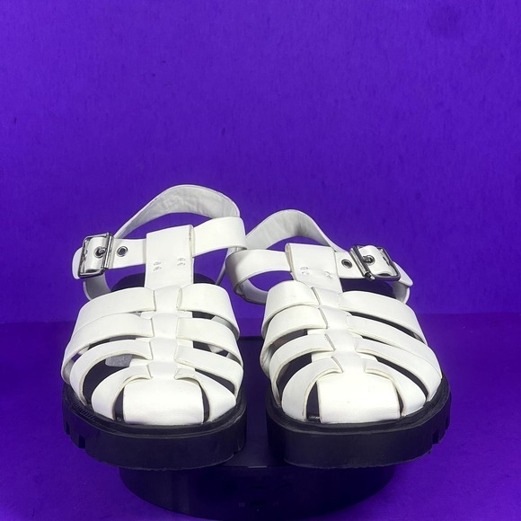 Steve Madden Girls White Dory Fisherman Sandals Shoe Size 2-NEW - Picture 2 of 9